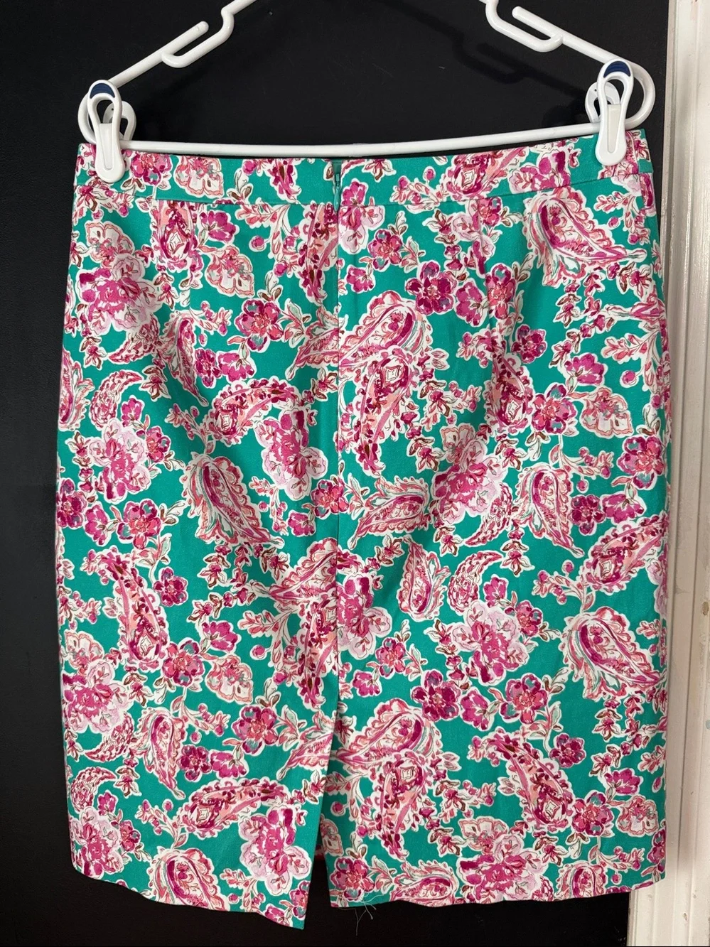 J. Crew Cotton Floral Pencil Skirt Stretch Size: 10 Length: 22”